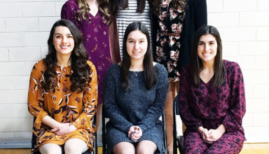 Wynford winter homecoming court