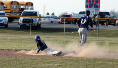 Stealing second base
