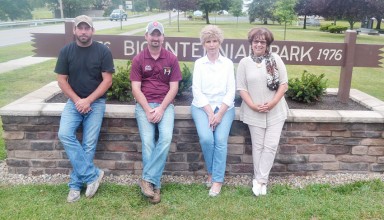 Bicentennial flower bed