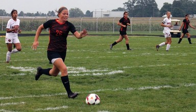 Racing down the field