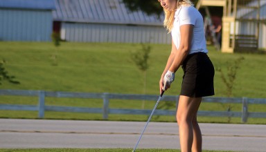 Putting on the green