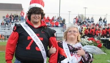 Homecoming king and queen featured