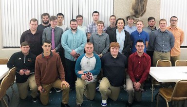 Upper football first-year letter winners