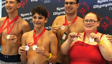 Swimming medalists featured