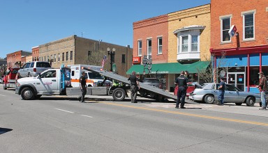 Downtown accident