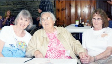 Wanda Stout, Vera Hopkins and Estell Bowers