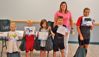 Coloring contest winners